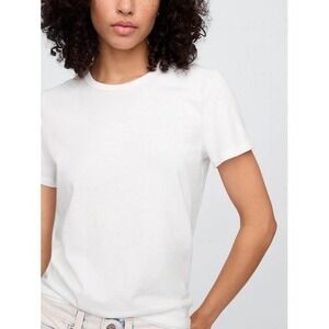 GAP Favorite Crewneck T-Shirt Women's XL White Cotton Short Sleeve Casual NWT